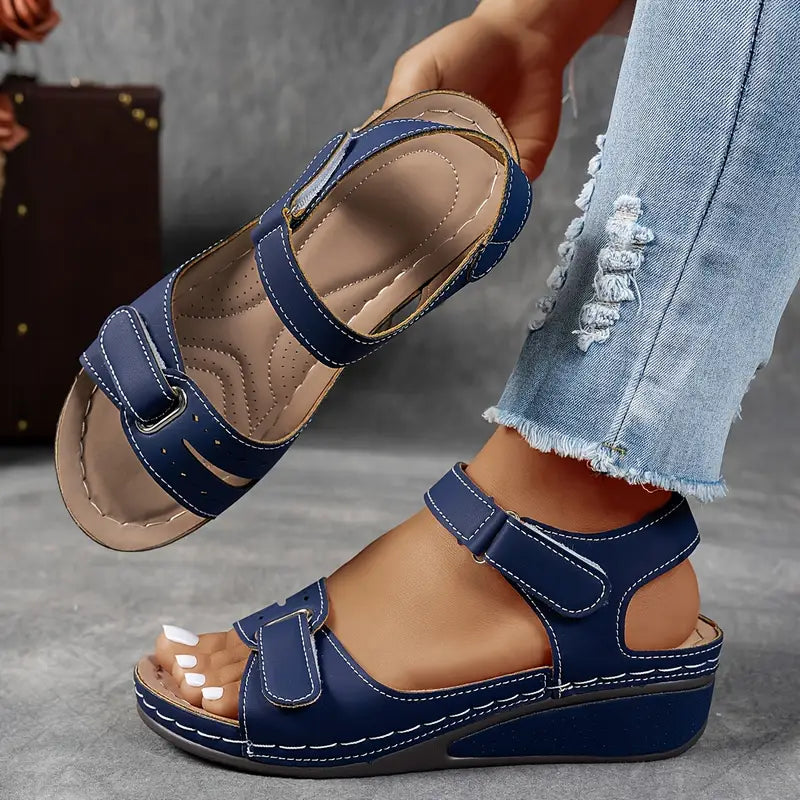 Laura | Damen Komfort Wedge Sommer Sandalen