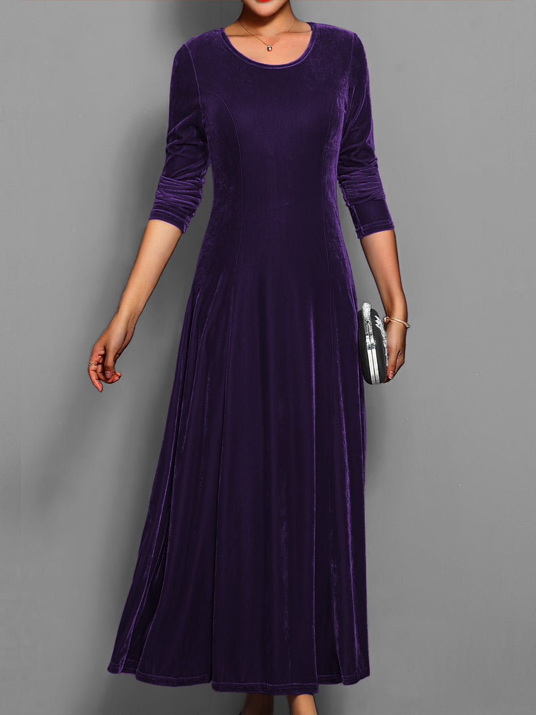 Julia | Damen Slim-Fit-Kleid in voller Länge für besondere Anlässe