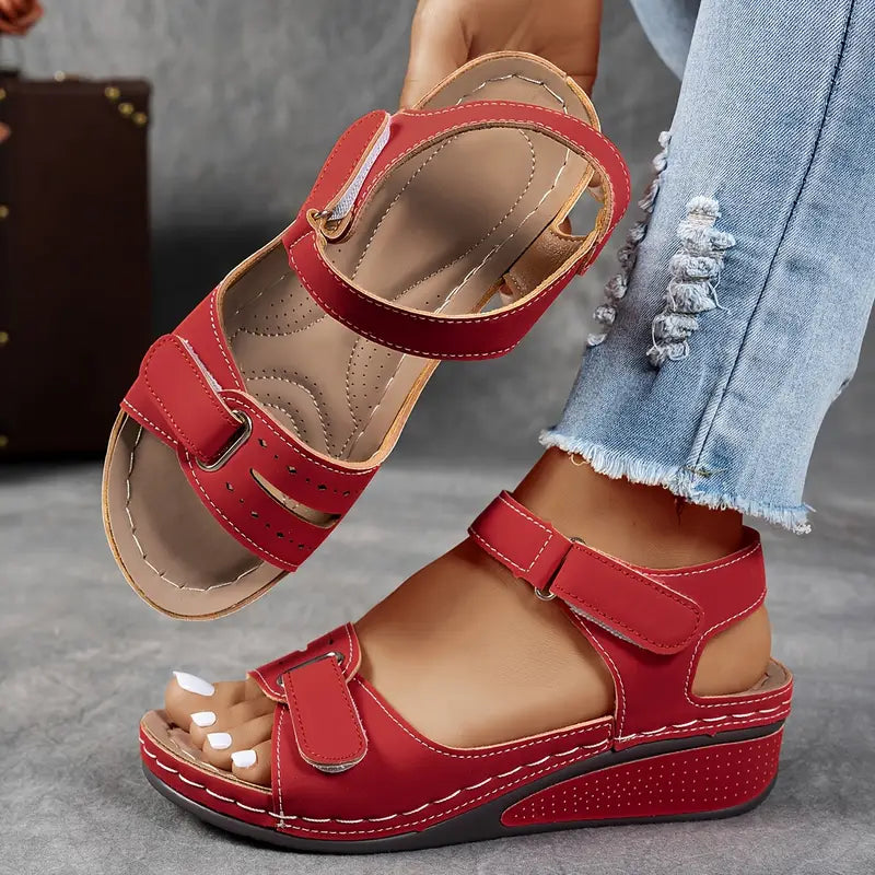 Laura | Damen Komfort Wedge Sommer Sandalen