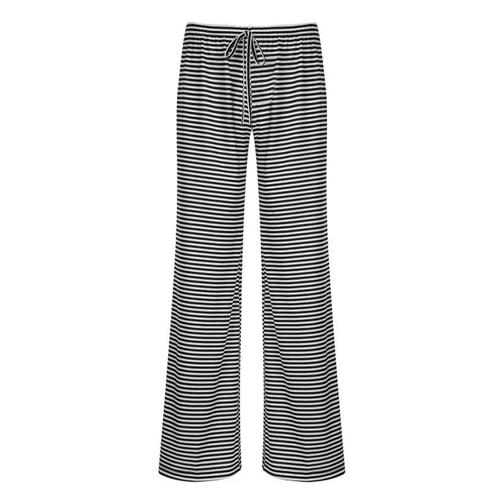 Daniela | Damen Frühlings-Gestreifte Relaxed-Hose