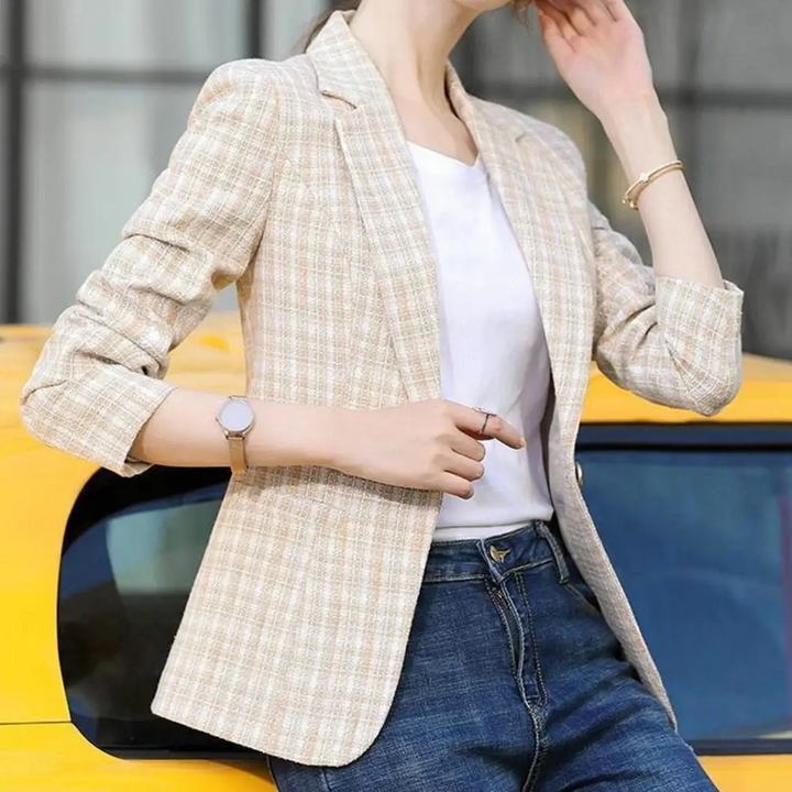 Anna | Damen Freizeit Blazer mit Ein-Knopf-Design fürs Büro