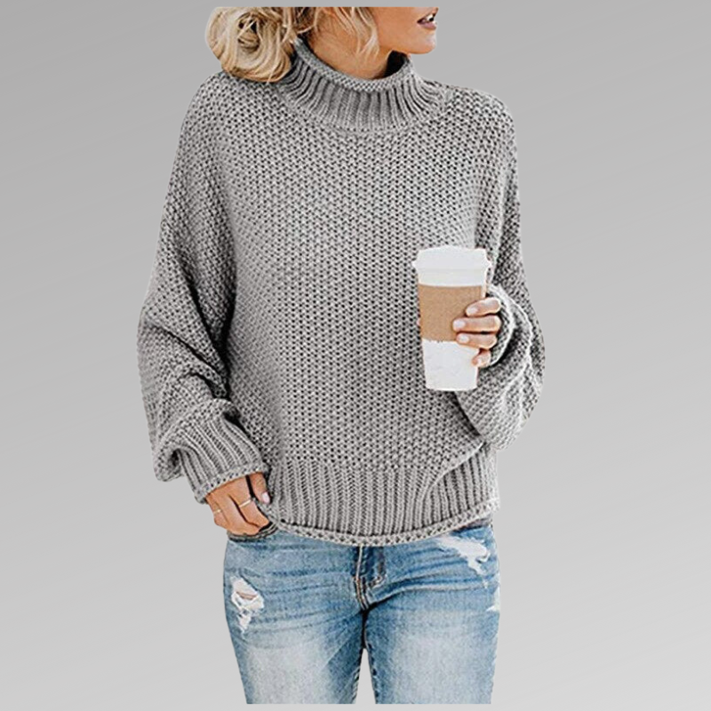 Natascha | Damen Lockerer Strickpullover für den Winter