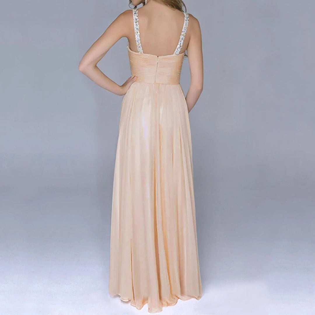 Elke | Damen Hochzeitsgast Verziertes Maxikleid