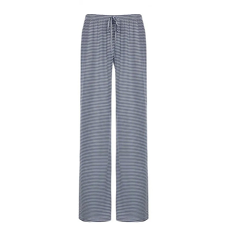 Daniela | Damen Frühlings-Gestreifte Relaxed-Hose