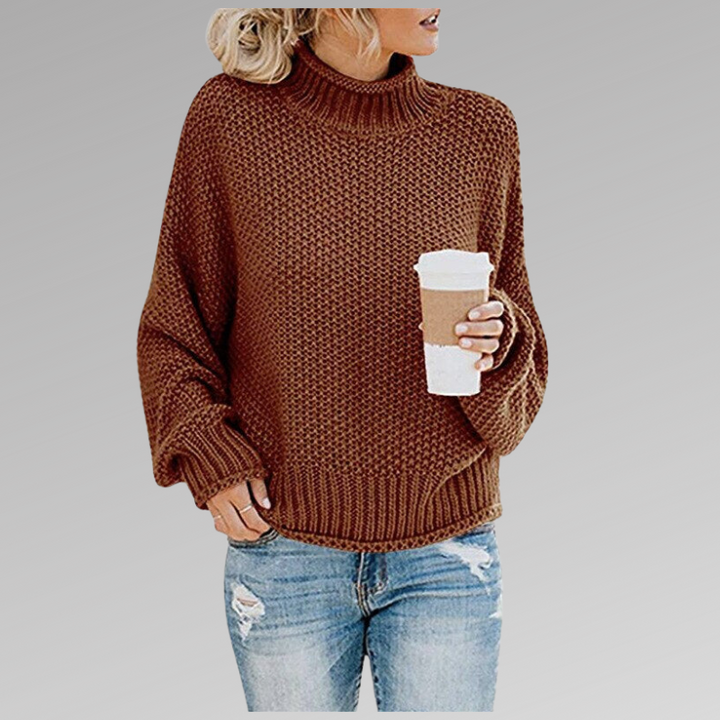 Natascha | Damen Lockerer Strickpullover für den Winter