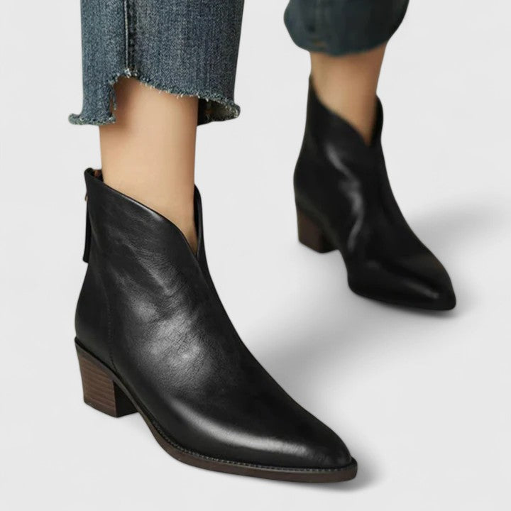 Nicole | Elegante Stiefeletten mit Blockabsatz