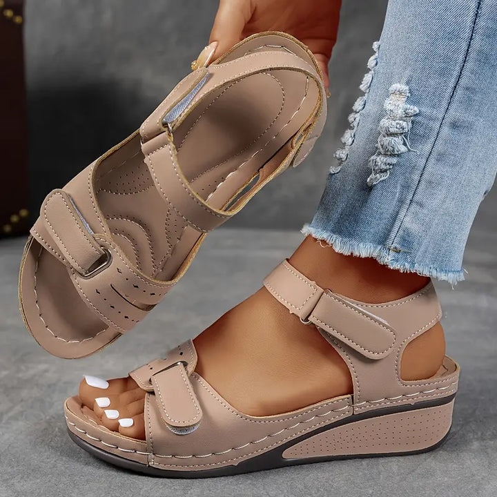 Laura | Damen Komfort Wedge Sommer Sandalen