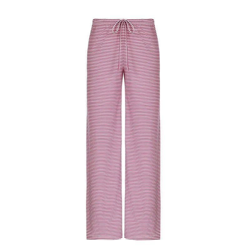 Daniela | Damen Frühlings-Gestreifte Relaxed-Hose