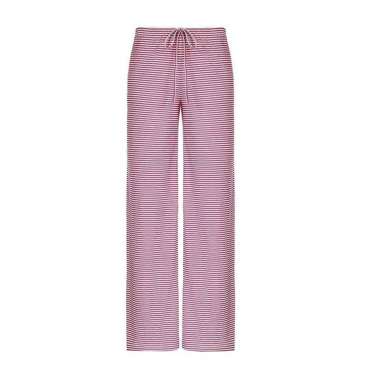 Daniela | Damen Frühlings-Gestreifte Relaxed-Hose