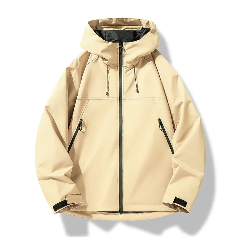 Heinrich | Herren Wasserdichte Kapuzen Winddichte Shell Jacke