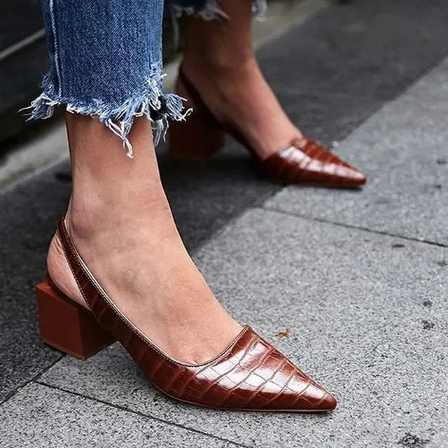 Tamara | Elegante Damen Frühlings-Pumps mit Blockabsatz