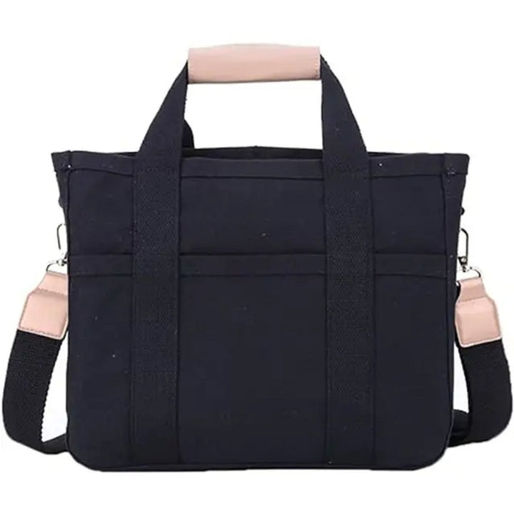 Elfriede | Damen Canvas Tote Bag Groß Mehrtaschen Crossbody Shopper