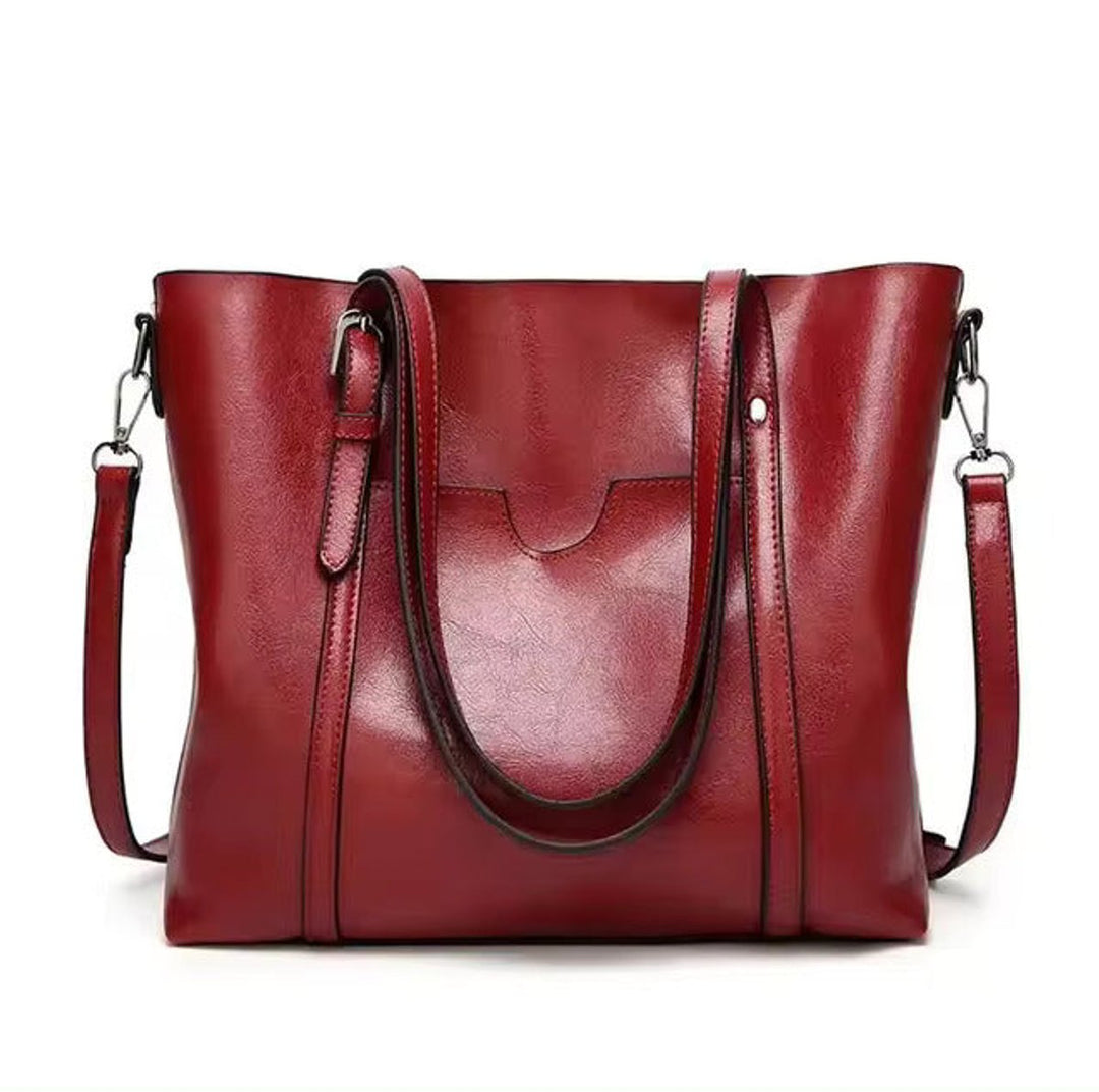 Katharina | Damen Geräumige Kunstleder Schulter Tote Bag Umhängetasche