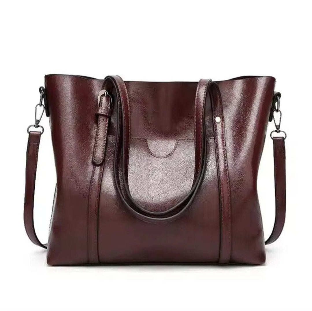 Katharina | Damen Geräumige Kunstleder Schulter Tote Bag Umhängetasche