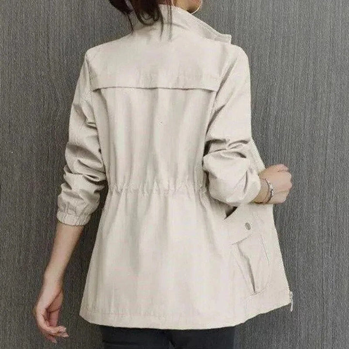 Luisa | Damen Kurzjacke leichte atmungsaktive Übergangsjacke mit Reißverschluss