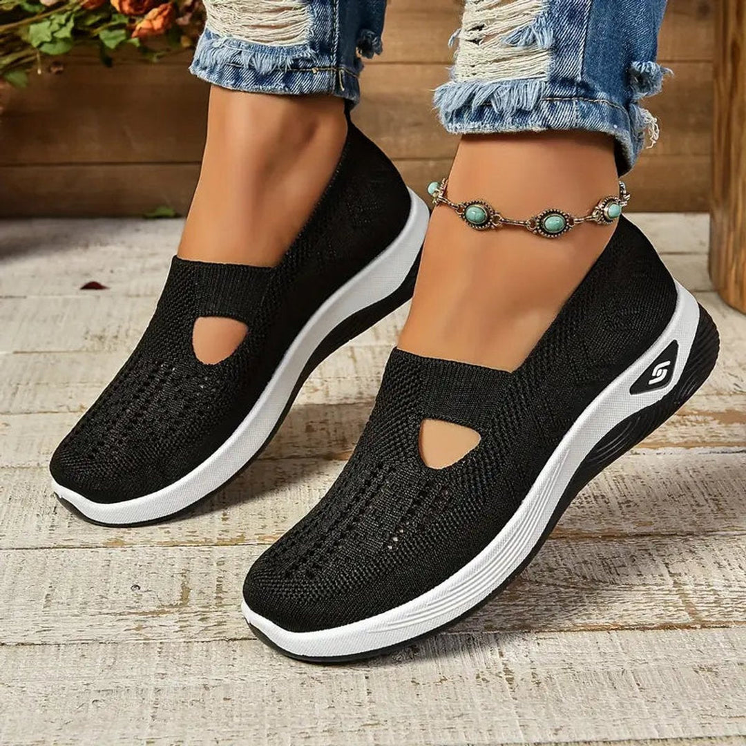 Amelie | Damen Orthopädische Atmungsaktive Slip-On Komfort-Sandalen