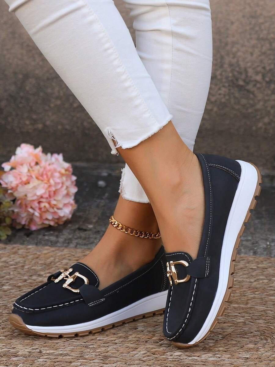 Leonie | Damen Orthopädische Rutschfeste Slipper mit Golddetail