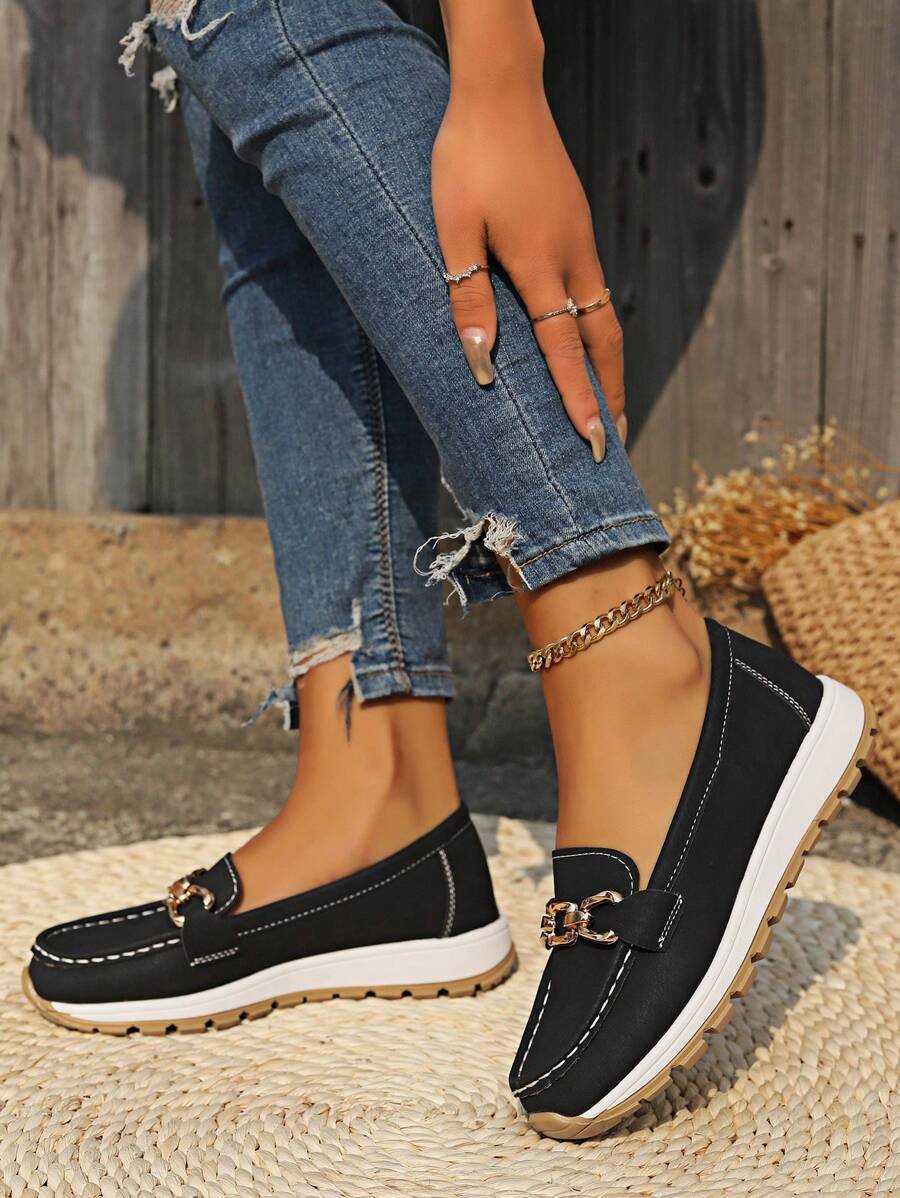 Leonie | Damen Orthopädische Rutschfeste Slipper mit Golddetail
