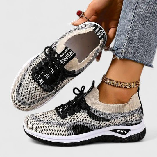Johanna | Damen Orthopädische Schnürsenkel-Laufschuhe Atmungsaktive Mesh-Sneaker