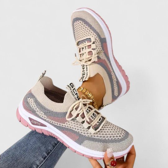 Johanna | Damen Orthopädische Schnürsenkel-Laufschuhe Atmungsaktive Mesh-Sneaker
