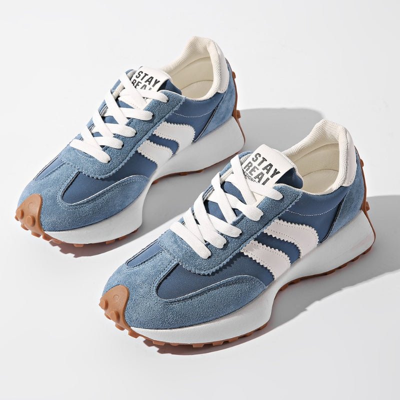 Annika | Damen Retro Platform Chunky Sneakers mit Schnürung
