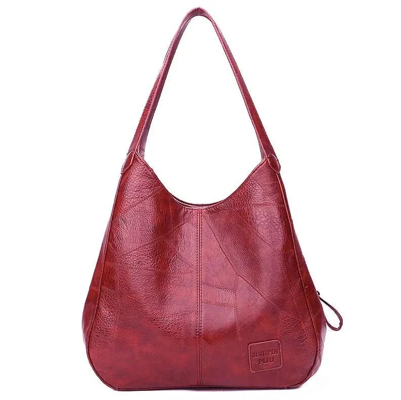 Lena | Damen Vintage Leder Schultertasche Hobo-Stil geräumig