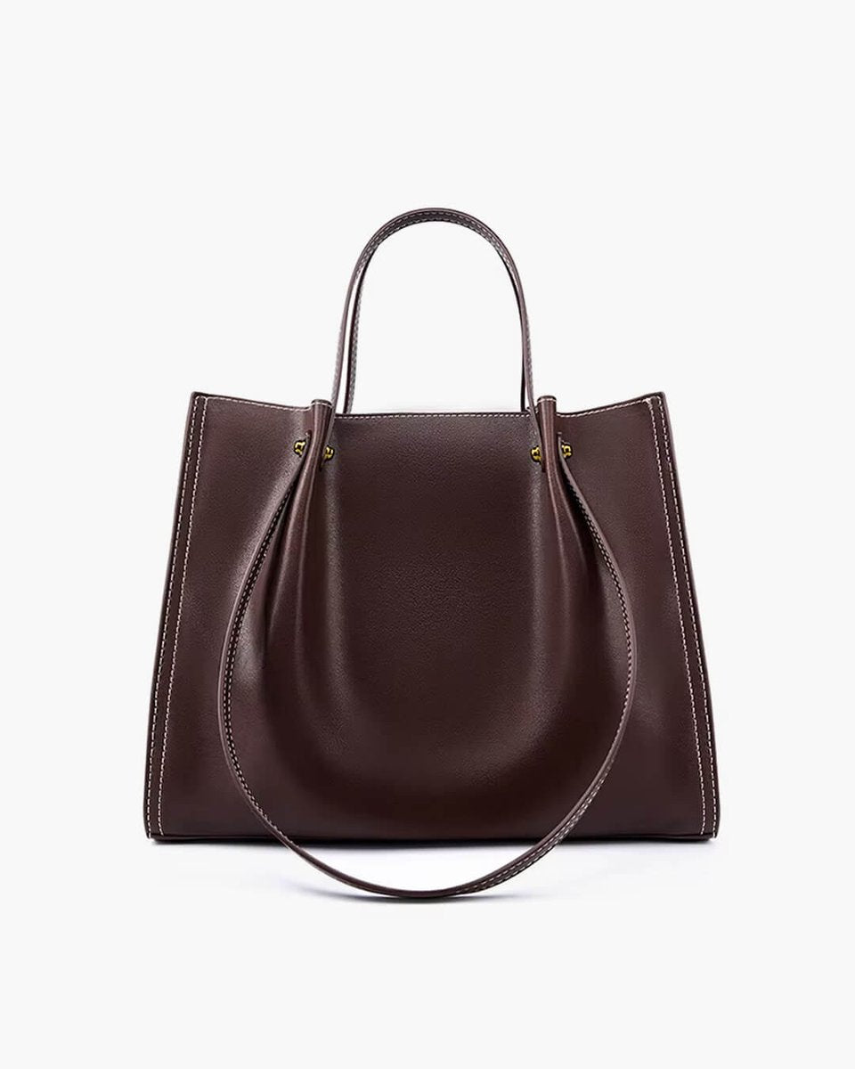 Marie | Elegante Vegane Leder Tote Bag Minimalistische Schultertasche
