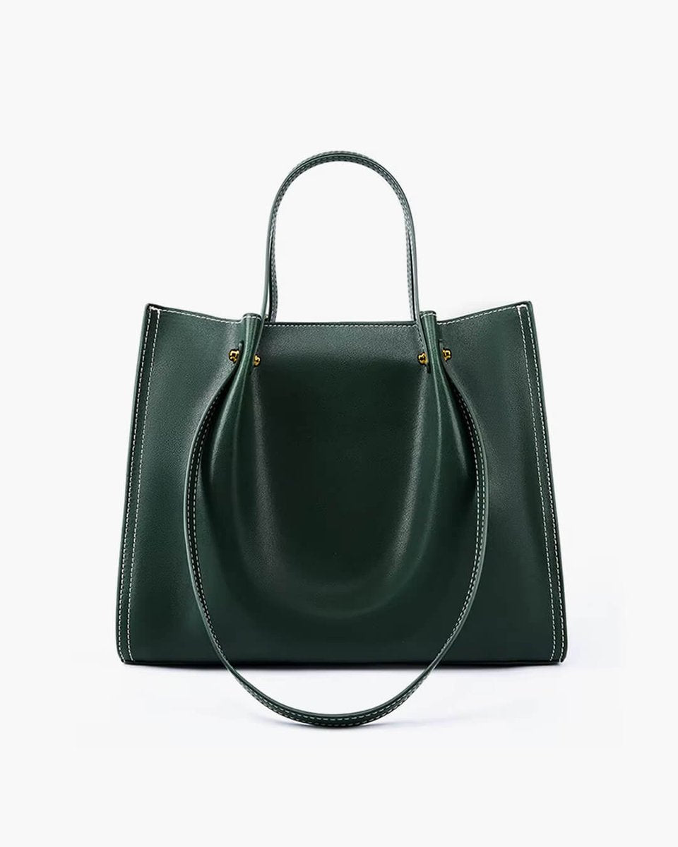 Marie | Elegante Vegane Leder Tote Bag Minimalistische Schultertasche