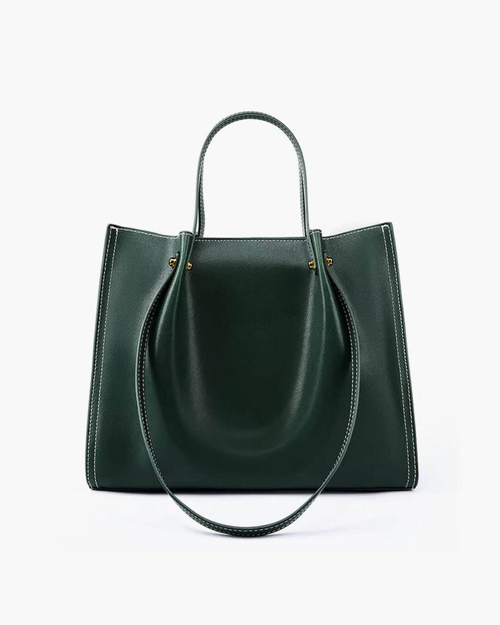 Marie | Elegante Vegane Leder Tote Bag Minimalistische Schultertasche