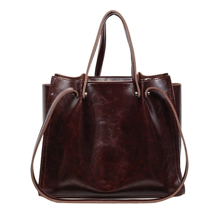 Marie | Elegante Vegane Leder Tote Bag Minimalistische Schultertasche