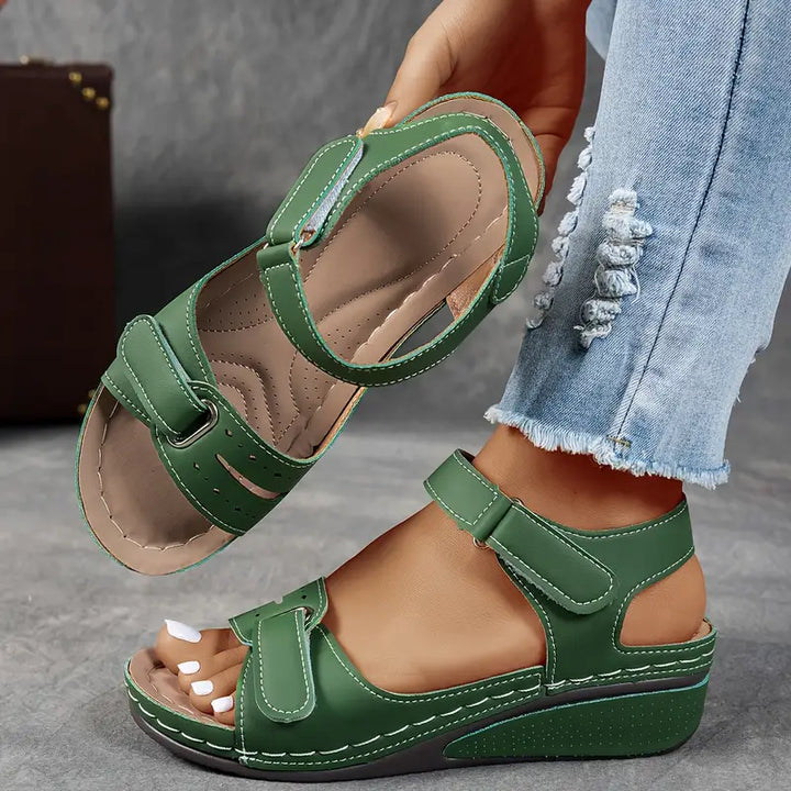 Laura | Damen Komfort Wedge Sommer Sandalen