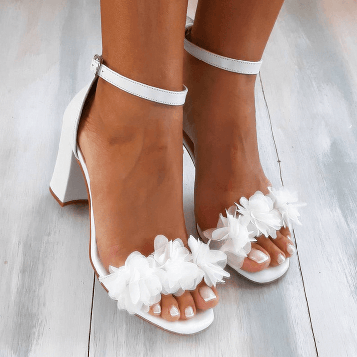 Franziska | Damen Schnallen Slingback Flache Freizeithalbschuhe