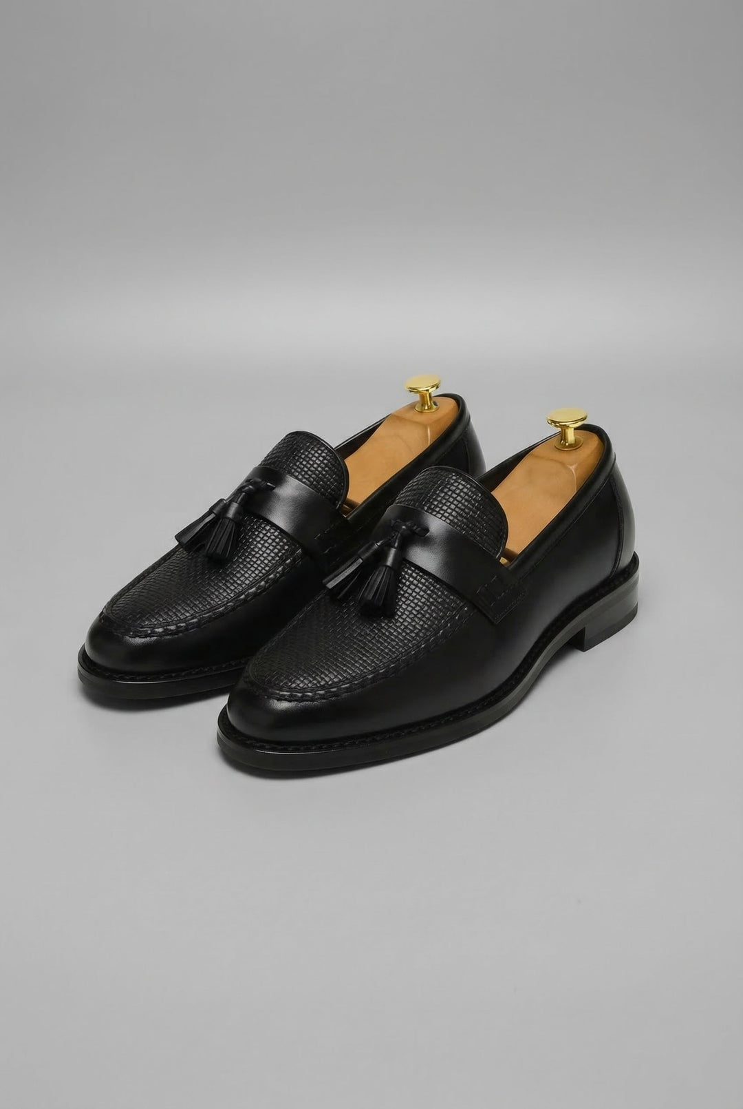 Dominik | Herren Geflochtene Quasten-Slipper Klassische Leder-Loafer