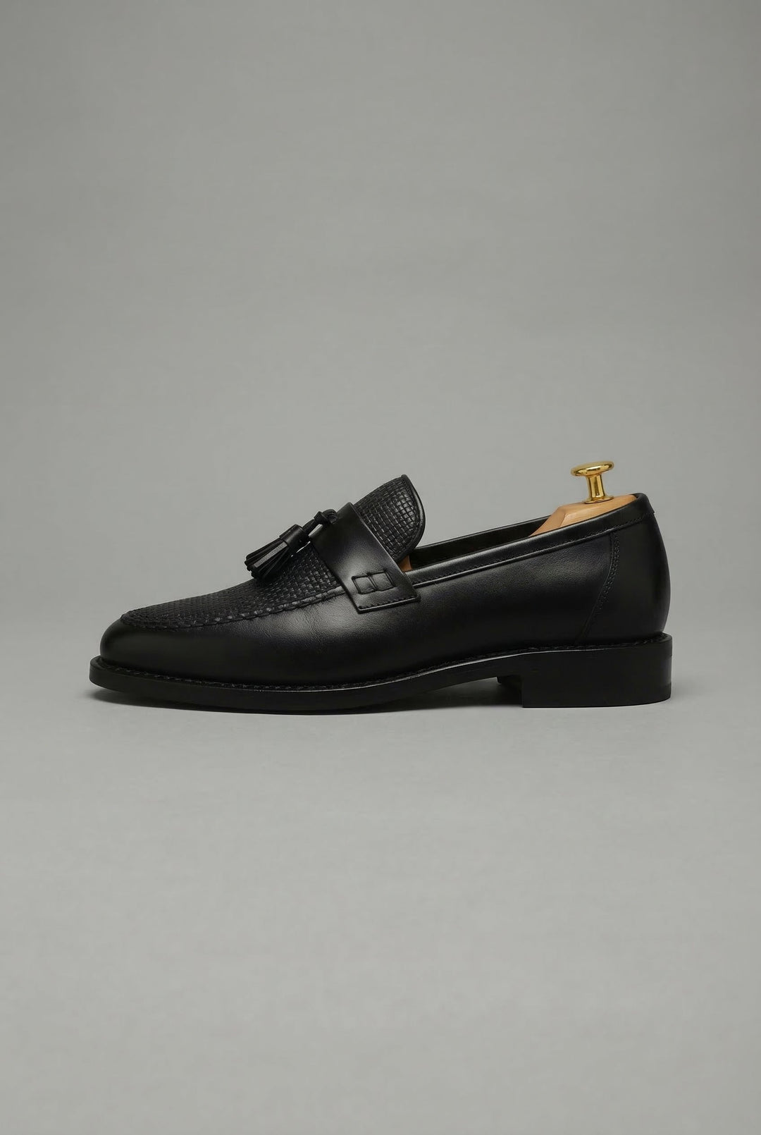 Dominik | Herren Geflochtene Quasten-Slipper Klassische Leder-Loafer