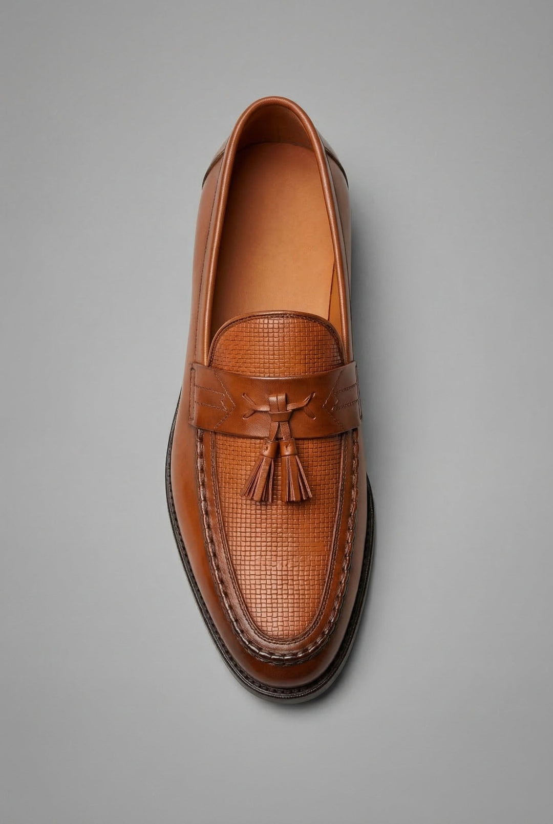 Dominik | Herren Geflochtene Quasten-Slipper Klassische Leder-Loafer