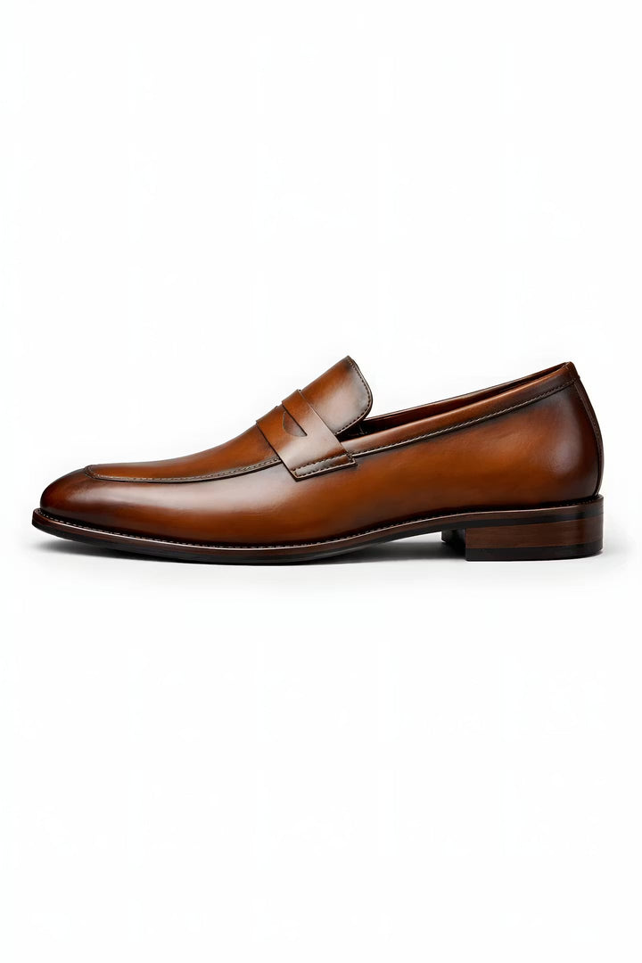 Lukas | Herren Klassische Penny-Loafer Slip-On Lackschuhe