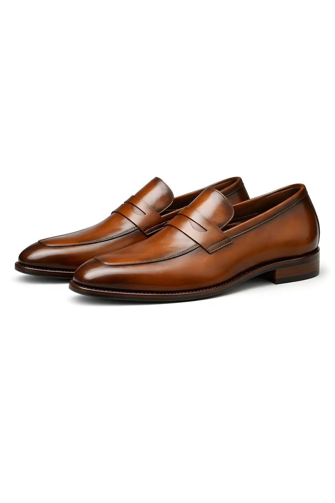 Lukas | Herren Klassische Penny-Loafer Slip-On Lackschuhe
