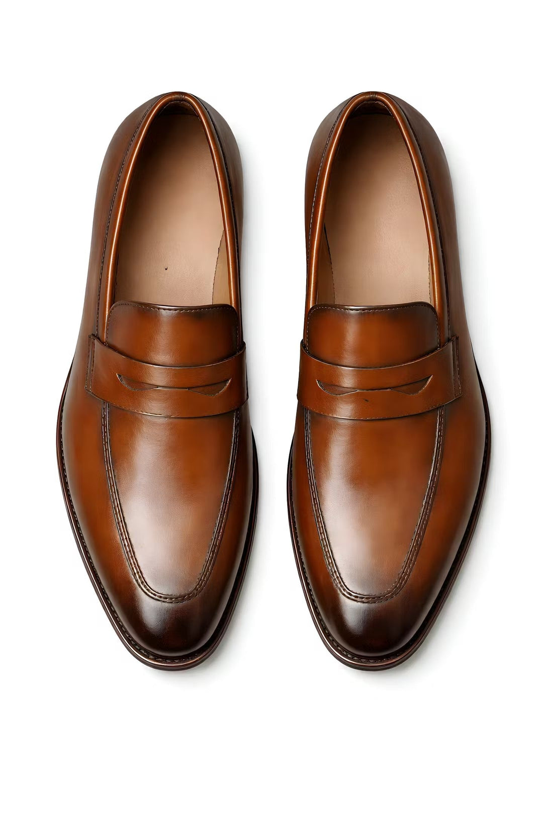 Lukas | Herren Klassische Penny-Loafer Slip-On Lackschuhe