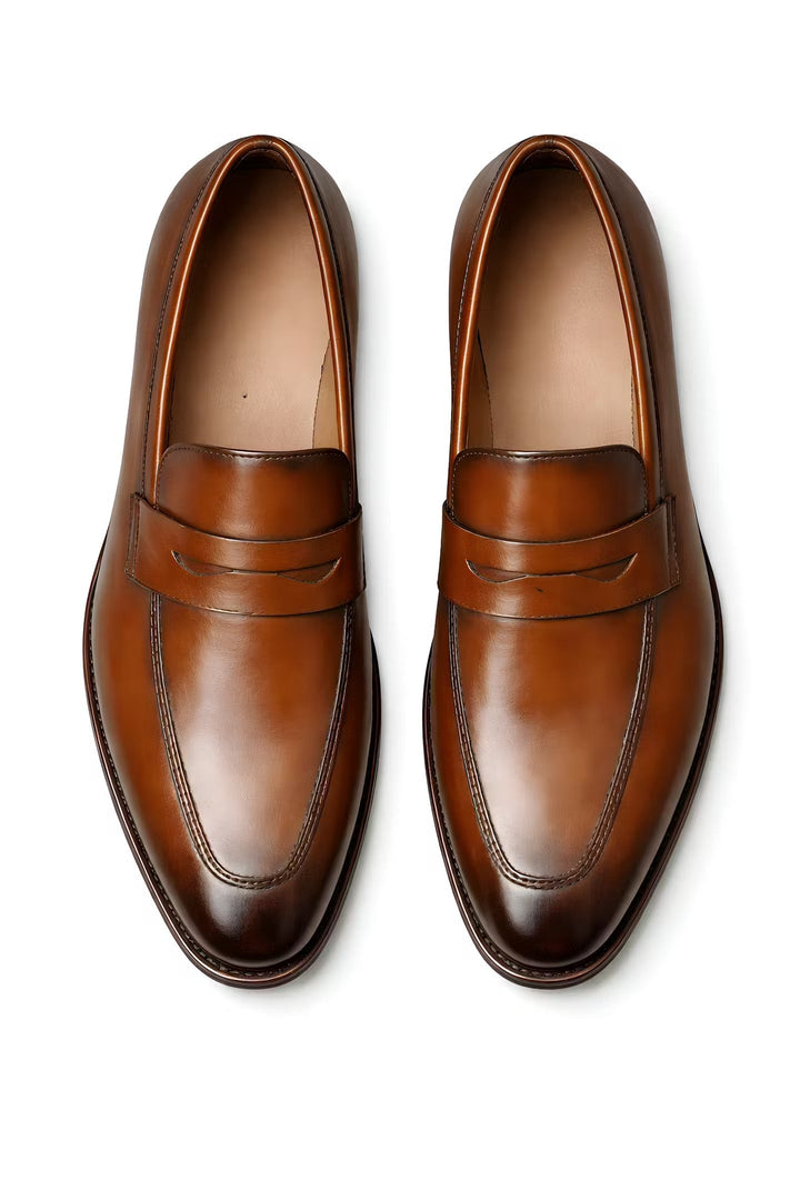 Lukas | Herren Klassische Penny-Loafer Slip-On Lackschuhe