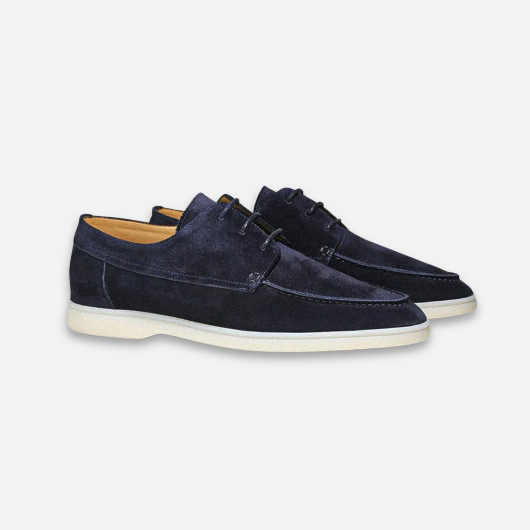 Thomas | Herren Wildleder-Optik Schnürloafer Bootsschuh-Derby
