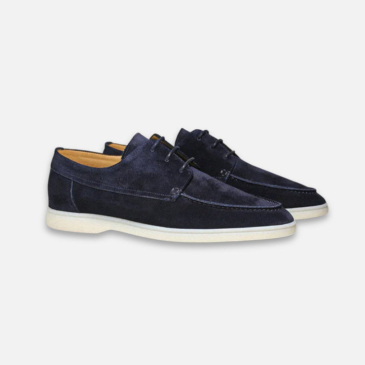 Thomas | Herren Wildleder-Optik Schnürloafer Bootsschuh-Derby