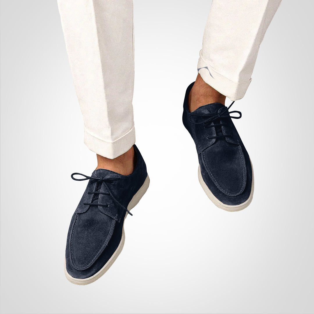 Thomas | Herren Wildleder-Optik Schnürloafer Bootsschuh-Derby