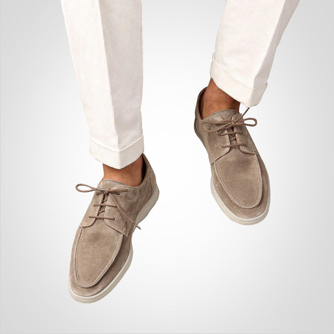 Thomas | Herren Wildleder-Optik Schnürloafer Bootsschuh-Derby