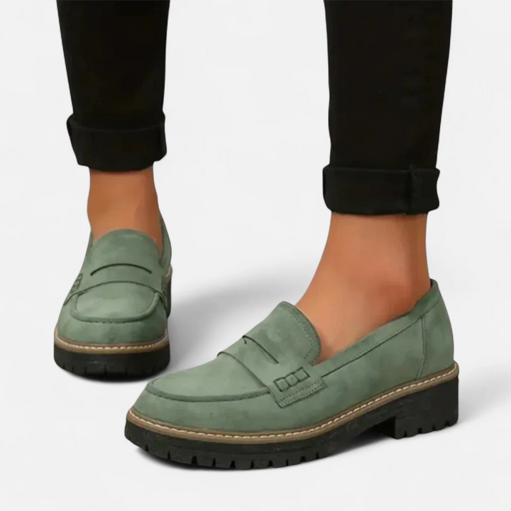 Annika | Damen Klassische Loafer mit Markanter Sohle