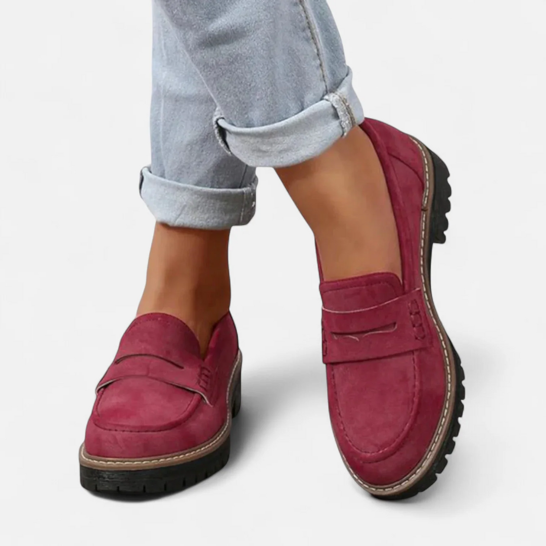 Annika | Damen Klassische Loafer mit Markanter Sohle