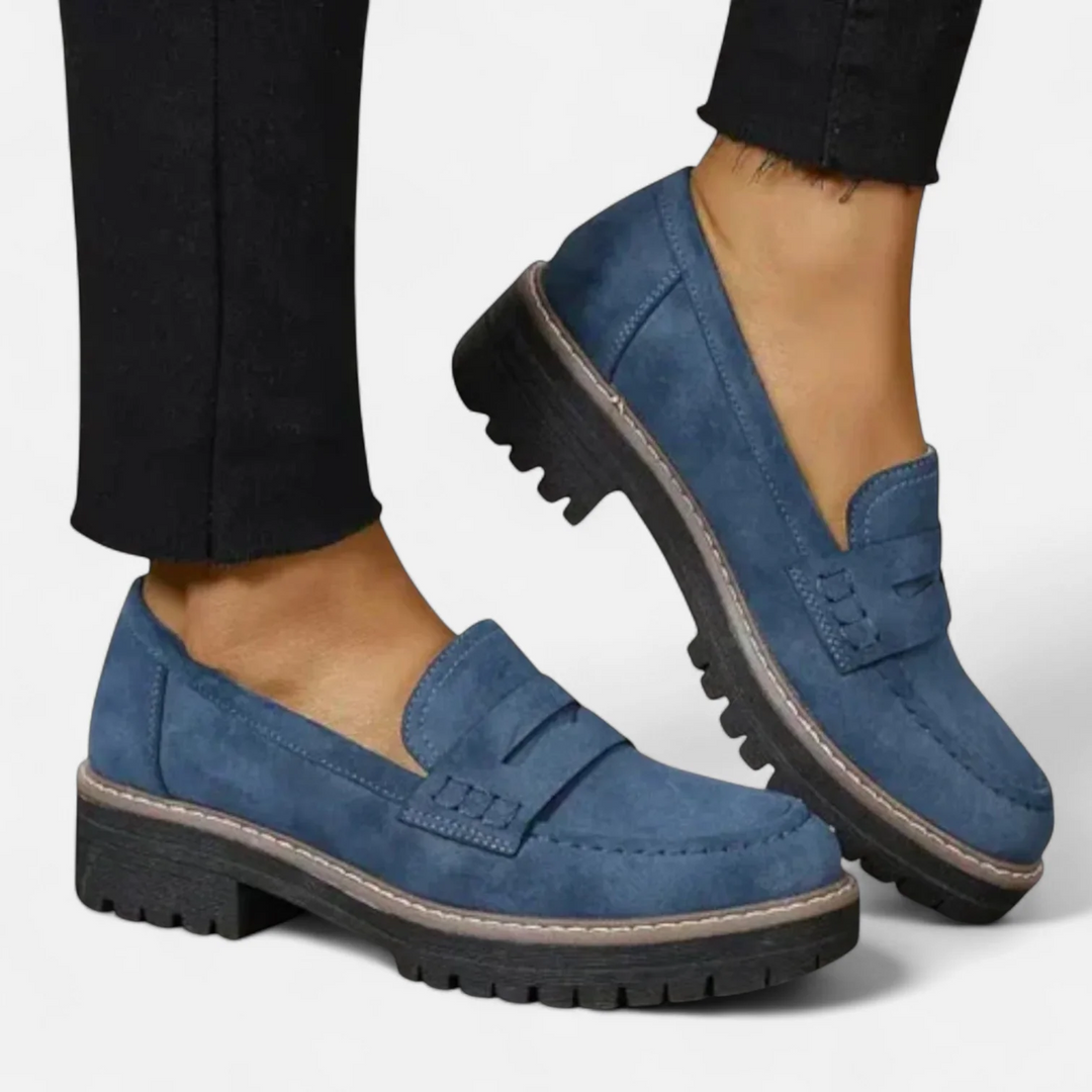 Annika | Damen Klassische Loafer mit Markanter Sohle
