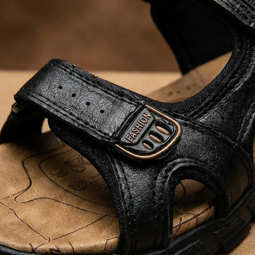 Charlotte | Unisex Outdoor-Trekkingsandalen mit Klettverschluss griffiger Laufsohle